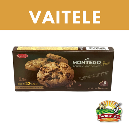 Montego Choco Matcha Cookies 80g  "PICKUP FROM FARMER JOE SUPERMARKET VAITELE ONLY"