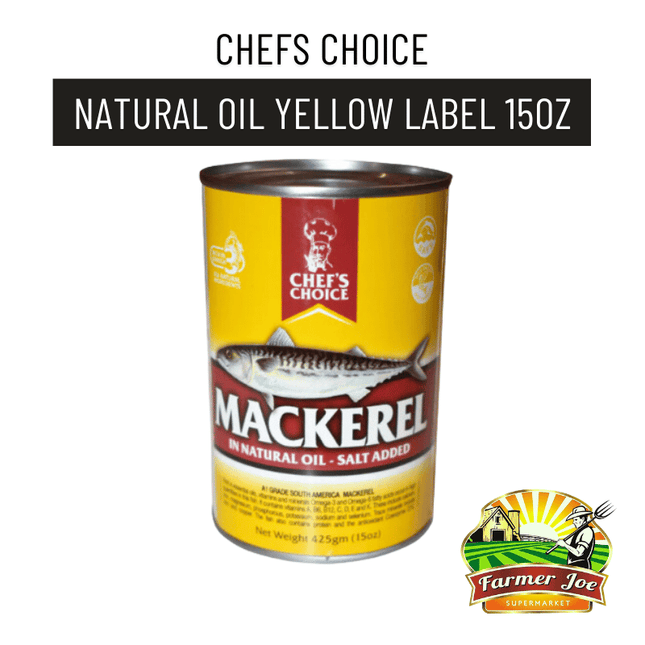 Chefs Choice Natural Oil Yellow Label 425g "PICKUP FROM FARMER JOE SUPERMARKET UPOLU ONLY"