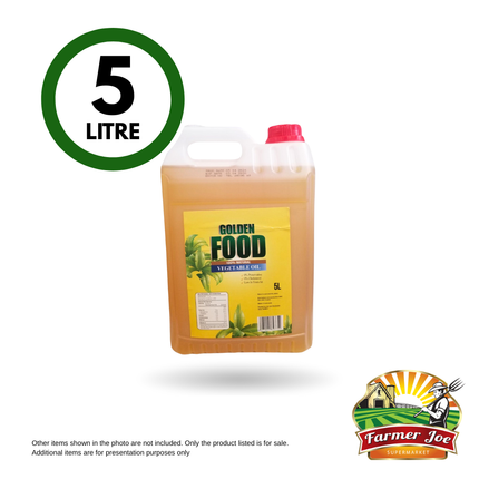 Golden Food Vegetable Oil 5L - "PICKUP FROM FARMER JOE SUPERMARKET VAITELE ONLY"