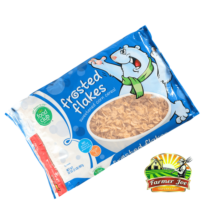 Food Club Frosted Flakes Cereal 32oz "PICKUP FROM FARMER JOE SUPERMARKET UPOLU ONLY"