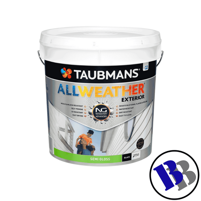 Taubmans All Weather Gloss White Base 10L - Substitute if sold out "PICKUP FROM BLUEBIRD LUMBER & HARDWARE"