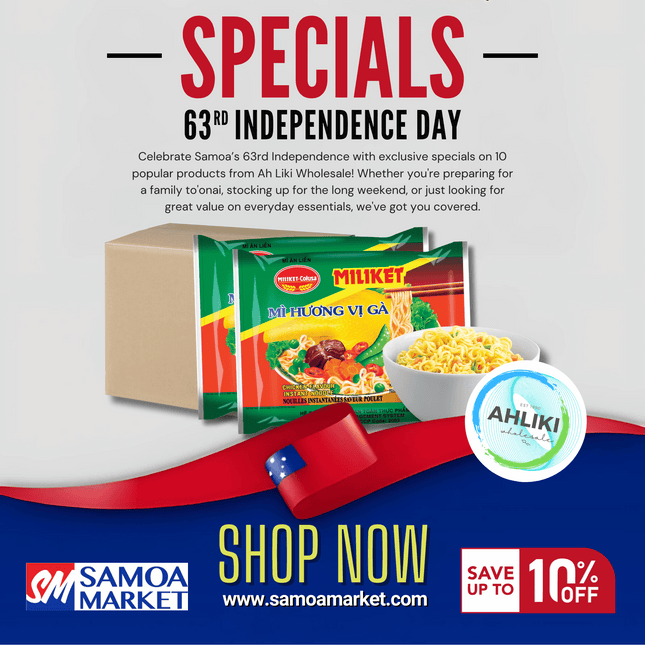 Miliket Packet Noodles Box of 65g 24PACK Assorted "PICKUP FROM AH LIKI WHOLESALE"
