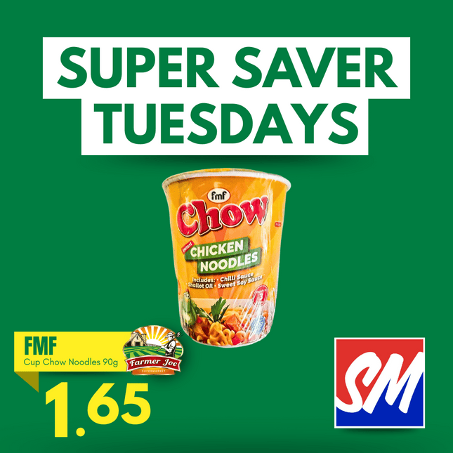 SUPER SAVER TUESDAYS! FMF Chow Cup Noodles 90g "PICKUP FROM FARMER JOE SUPERMARKET VAITELE ONLY"