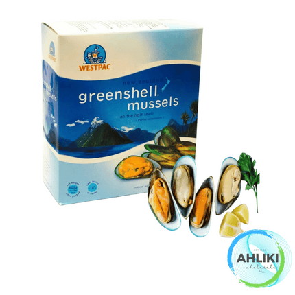NZ G/Shell Half Shell Mussels 1kg x 2 Pack "PICKUP FROM AH LIKI WHOLESALE"