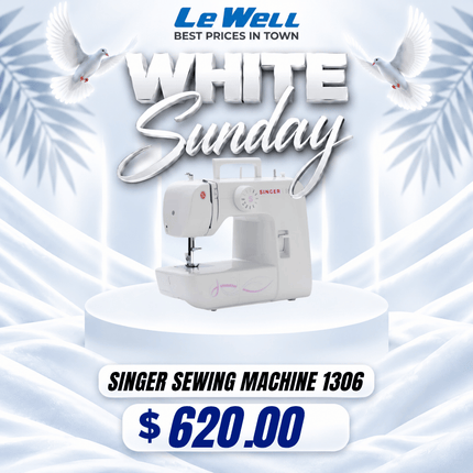 WHITE SUNDAY SPECIAL Singer Sewing Machine 1306 (PICK UP FROM LE WELL COMPANY SAVALALO ONLY)