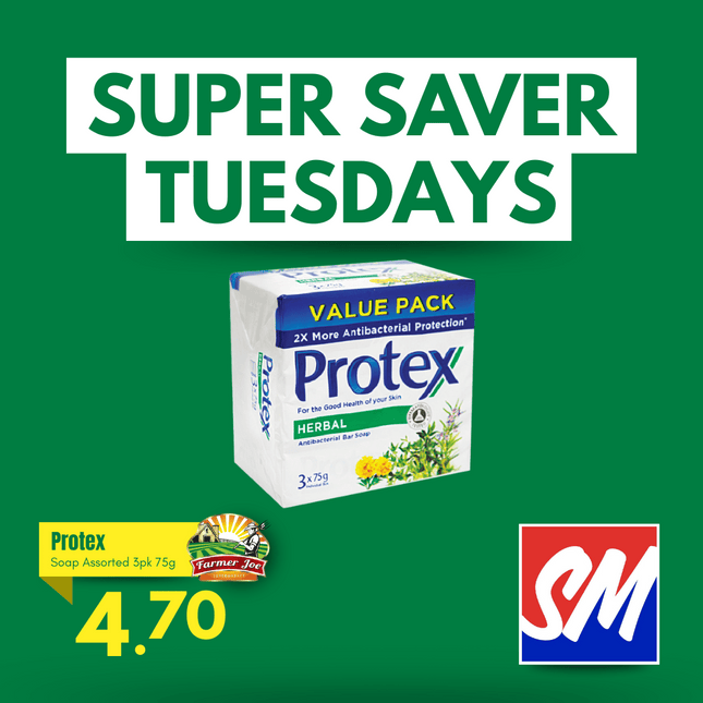SUPER SAVER TUESDAYS! Protex Soap Assorted 3 Pack 75g "PICKUP FROM FARMER JOE SUPERMARKET VAITELE ONLY"