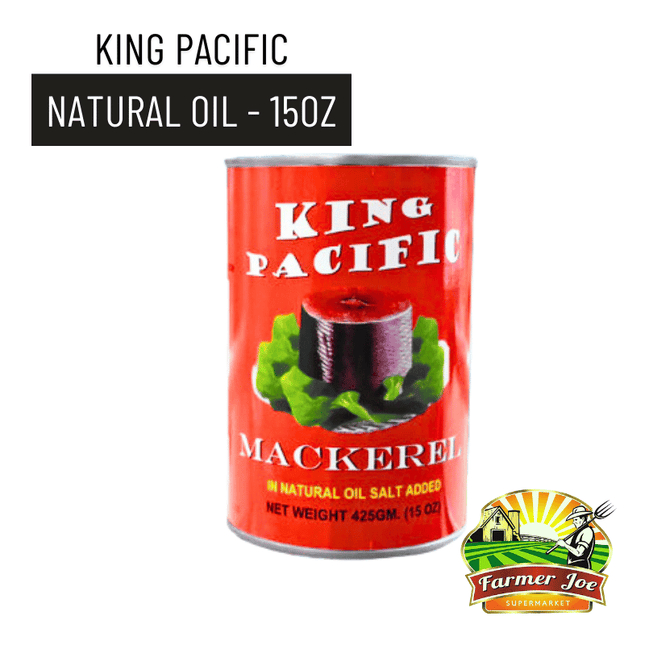 King Pacific Mackerel in Natural Oil 425g "PICKUP FROM FARMER JOE SUPERMARKET UPOLU ONLY"