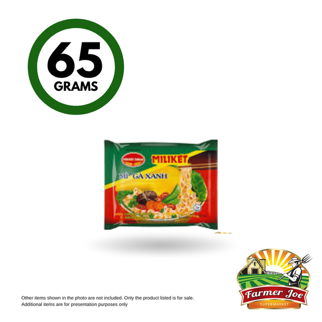 Miliket Packet Noodles 65g Assorted "PICKUP FROM FARMER JOE SUPERMARKET VAITELE ONLY"