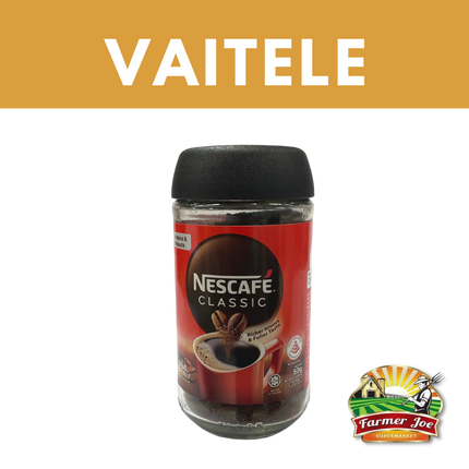 Nescafe Classic Jar 50g  "PICKUP FROM FARMER JOE SUPERMARKET VAITELE ONLY"