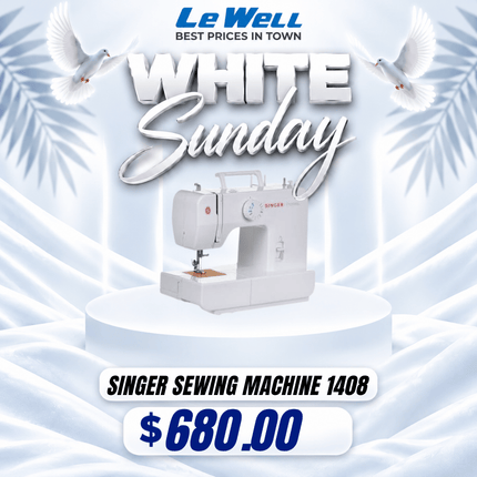 WHITE SUNDAY SPECIAL Singer Sewing Machine 1408 (PICK UP FROM LE WELL COMPANY SAVALALO ONLY)