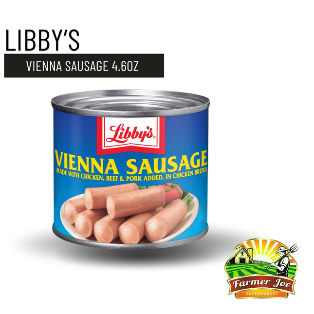 Libbys Vienna Sausage 4.6oz "PICKUP FROM FARMER JOE SUPERMARKET UPOLU ONLY"