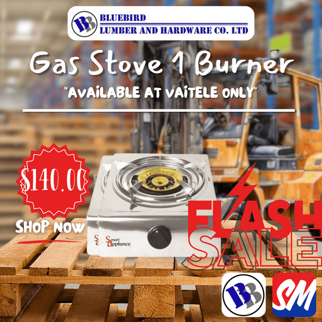 Smart Appliance Gas Stove 1 Burner - Substitute if sold out "PICKUP FROM BLUEBIRD LUMBER & HARDWARE VAITELE ONLY"
