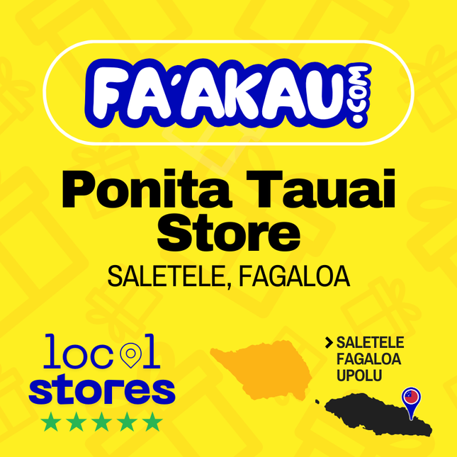 Ponita Tauai Store - Saletele Fagaloa > UPOLU (Not Redeemable for Cash)