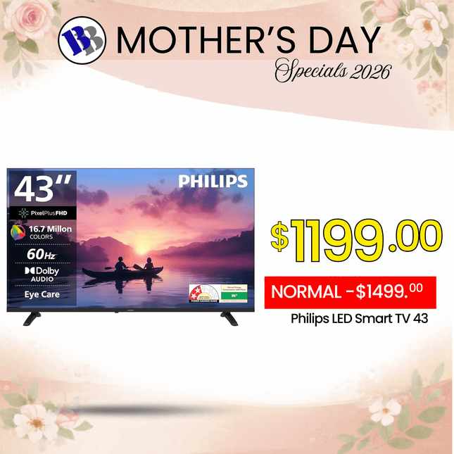 (MOTHERS DAY SPECIAL) Philips LED Smart TV 43 - "PICKUP FROM BLUEBIRD LUMBER & HARDWARE VAITELE ONLY"