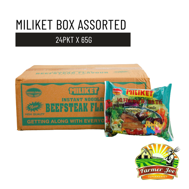 Miliket Box Assorted Flavour - 24pkt "PICKUP FROM FARMER JOE SUPERMARKET VAITELE ONLY"