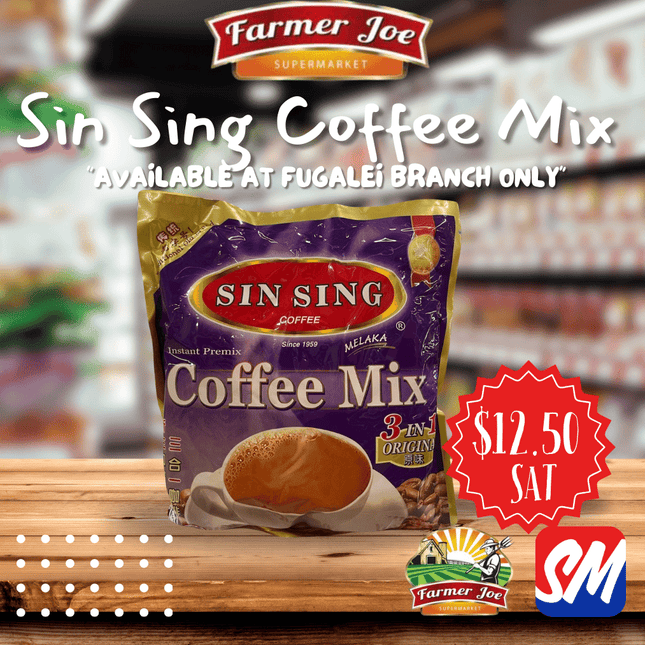 Sin Sing Coffee Mix 3in1  "PICK UP FROM FARMER JOE SUPERMARKET FUGALEI ONLY"