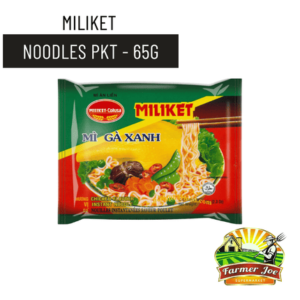 Miliket Packet Noodles 65g Assorted "PICKUP FROM FARMER JOE SUPERMARKET UPOLU ONLY"