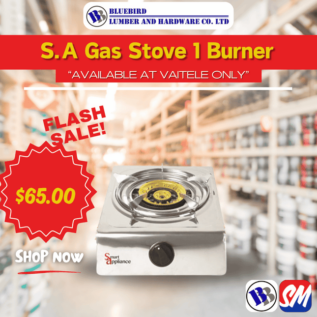 Smart Appliance Gas Stove 1 Burner - Substitute if sold out "PICKUP FROM BLUEBIRD LUMBER & HARDWARE VAITELE ONLY"