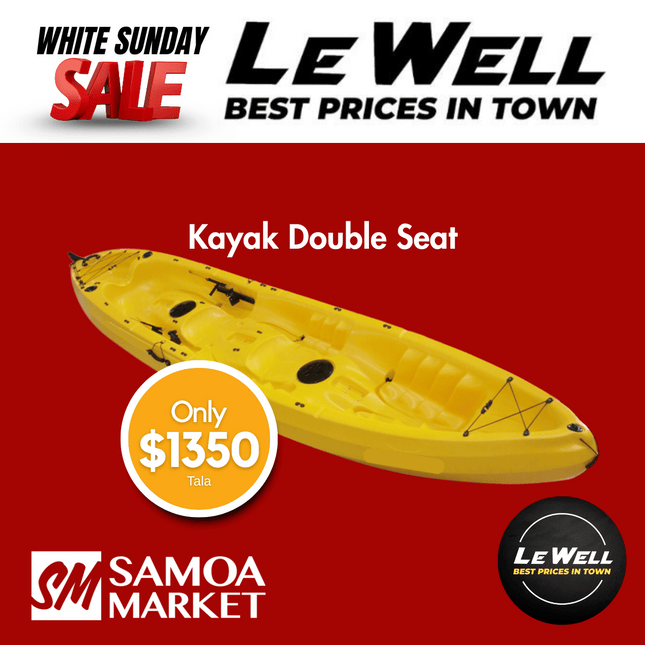 Kayak Double Seat (PICK UP FROM LE WELL COMPANY SAVALALO ONLY)