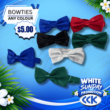 Bowties (any colors) "PICKUP AT CCK CLOTHING STORE SALEUFI, VAITELE or SALELOLOGA"