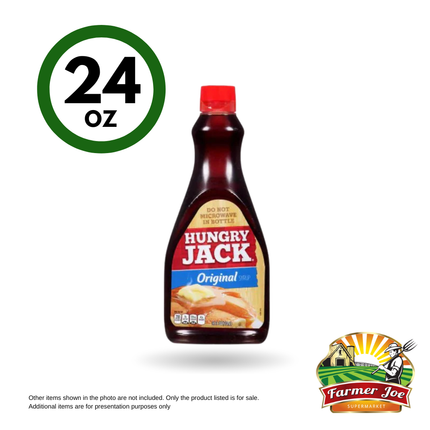 Hungry JACK Syrup 24oz "PICKUP FROM FARMER JOE SUPERMARKET VAITELE ONLY"
