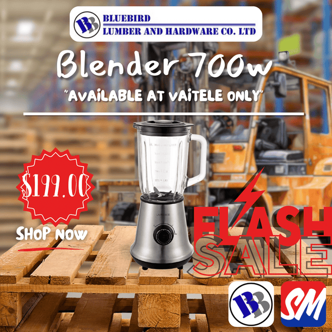 Blender S/Steel 700w L&C  - Substitute if sold out "PICKUP FROM BLUEBIRD LUMBER & HARDWARE VAITELE ONLY"