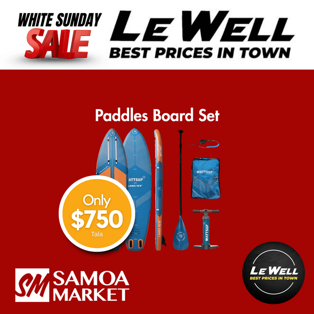 Paddles Board Set (PICK UP FROM LE WELL COMPANY SAVALALO ONLY)