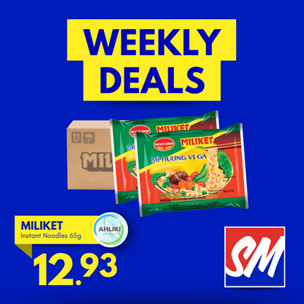 Miliket Packet Noodles Box of 65g 24PACK Assorted "PICKUP FROM AH LIKI WHOLESALE"