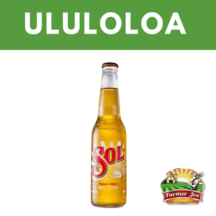 Sol Beer 330ml "PICKUP FROM FARMER JOE SUPERMARKET ULULOLOA ONLY"
