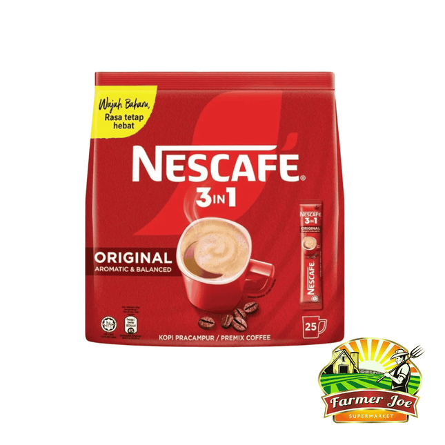 Nescafe 3in1 Premix Coffee 25pkt "PICKUP FROM FARMER JOE SUPERMARKET UPOLU ONLY"