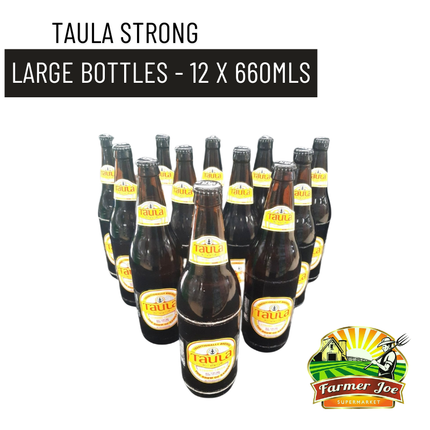 Taula Strong 12 x 660mls"PICKUP FROM FARMER JOE SUPERMARKET UPOLU ONLY"