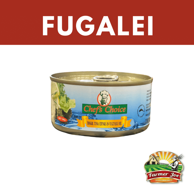 Chefs Choice Tuna In Oil 185g "PICKUP FROM FARMER JOE SUPERMARKET FUGALEI ONLY"