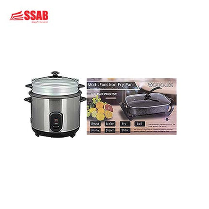 COOLEX ELECTRIC FRYPAN GEVI RICE COOKER 1.8L