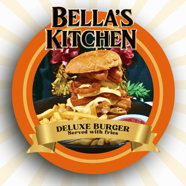 Deluxe Burger "PICKUP FROM BELLAS KITCHEN, TAUESE, APIA"