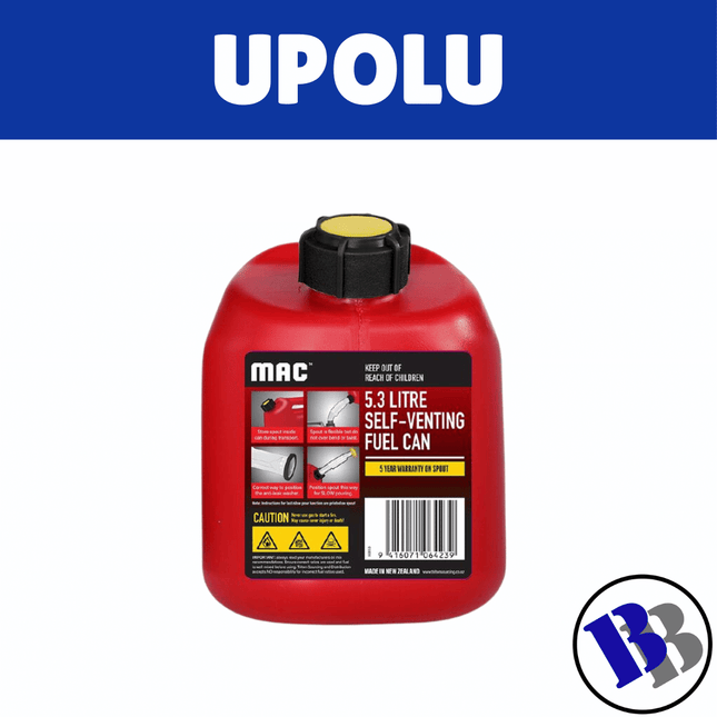 Fuel Can Read 5.3L MAC - "PICKUP FROM BLUEBIRD LUMBER & HARDWARE"