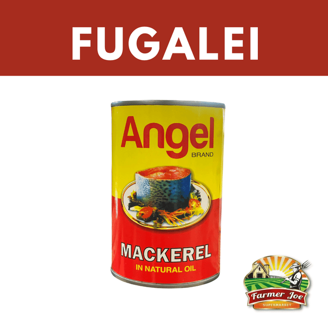 Angel Mackerel Natural Oil 425g "PICKUP FROM FARMER JOE SUPERMARKET FUGALEI ONLY"