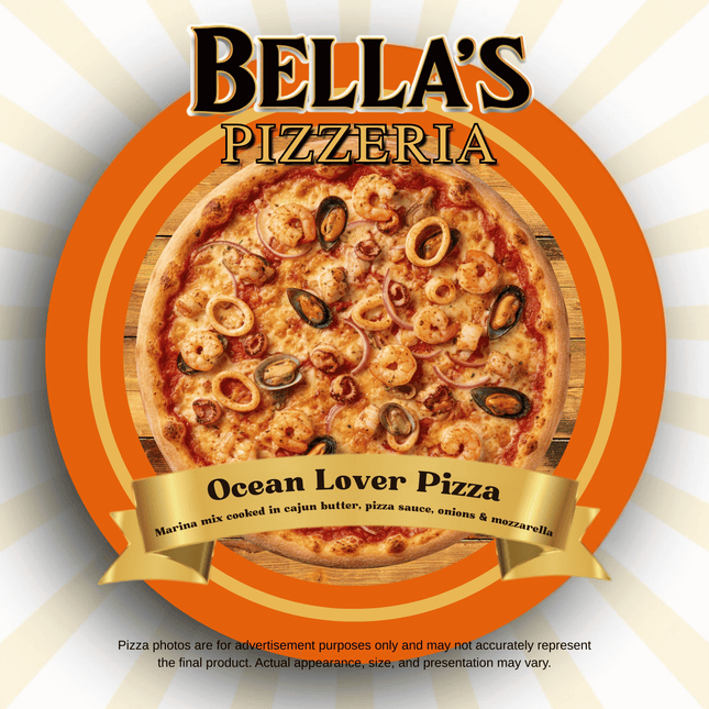 Ocean Lover Pizza "PICKUP FROM BELLAS KITCHEN, TAUESE, APIA"