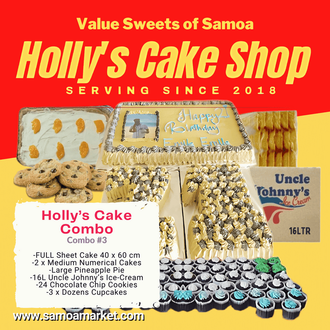 Holly's Cake Combo 3 "PICK UP AT VAITELE MARKET SHOP #R8, UPOLU"