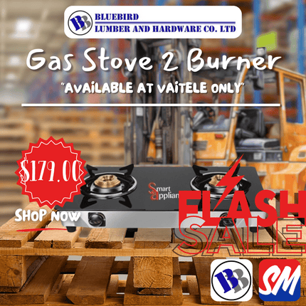Smart Appliance Gas Stove 2 Burner  - Substitute if sold out "PICKUP FROM BLUEBIRD LUMBER & HARDWARE VAITELE ONLY"
