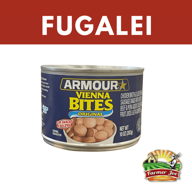 Armour Vienna Sausages Bites 10oz (283g)  "PICKUP FROM FARMER JOE SUPERMARKET FUGALEI ONLY"
