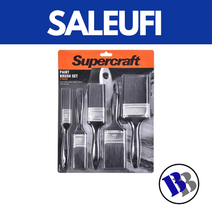 Brush Paint 5pc Set Polyester Supercraft  - Substitute if sold out "PICKUP FROM BLUEBIRD LUMBER SALEUFI"