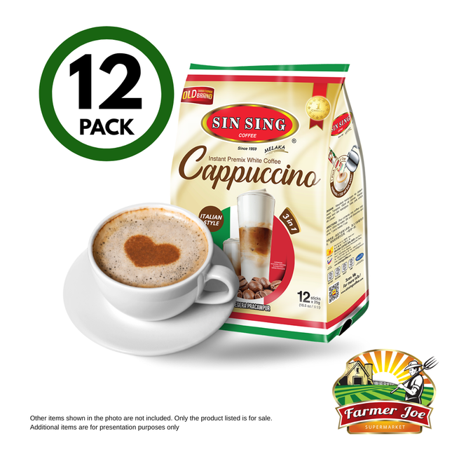 Sin Sing Cappucino 3in1 12pcs "PICKUP FROM FARMER JOE SUPERMARKET VAITELE ONLY"