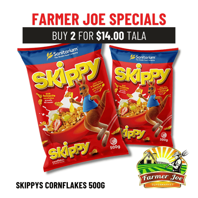 Skippy Corn Flakes 500g x 2pkt "PICKUP FROM FARMER JOE SUPERMARKET UPOLU ONLY"