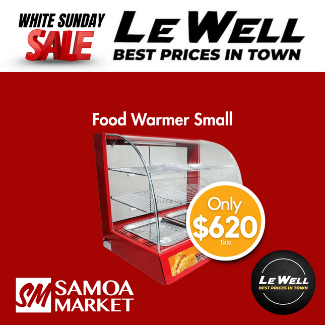 Food Warmer Small (PICK UP FROM LE WELL COMPANY SAVALALO ONLY)
