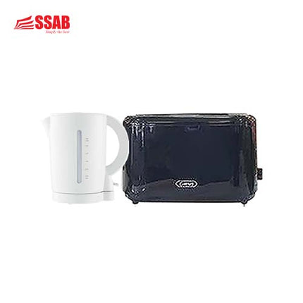 ANKO 1.7 CORDLESS KETTLE/GEVI 2 SLICE TOASTER