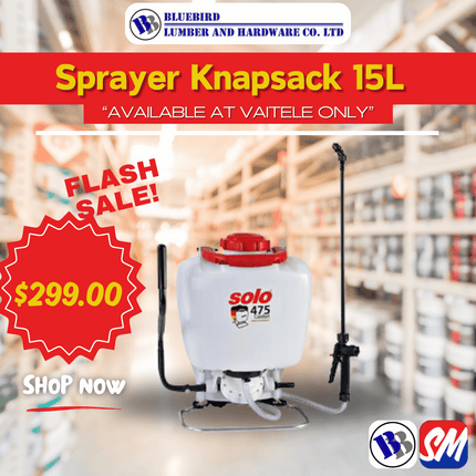 Sprayer Knapsack 15L - Substitute if sold out "PICKUP FROM BLUEBIRD LUMBER & HARDWARE VAITELE ONLY"
