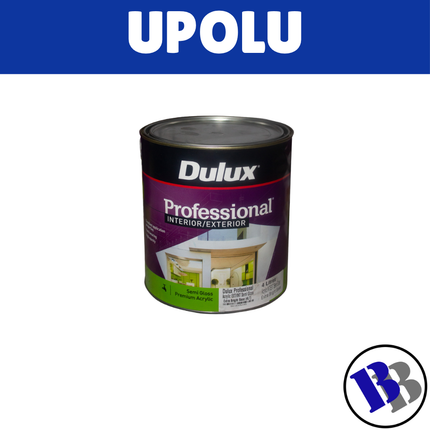 Dulux Professional Paint Acrylic Ext/Int Semigloss White 4L - "PICKUP FROM BLUEBIRD LUMBER & HARDWARE UPOLU ONLY"