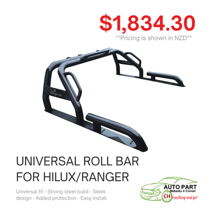 UNIVERSAL ROLL BAR FOR HILUX/RANGER "PICKUP FROM AUTO PARTS, MATAUTU"