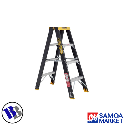 LADDER FIBERGLASS Double Sided 4 Step 120Kg - GORILLA "PICKUP FROM BLUEBIRD LUMBER & HARDWARE"