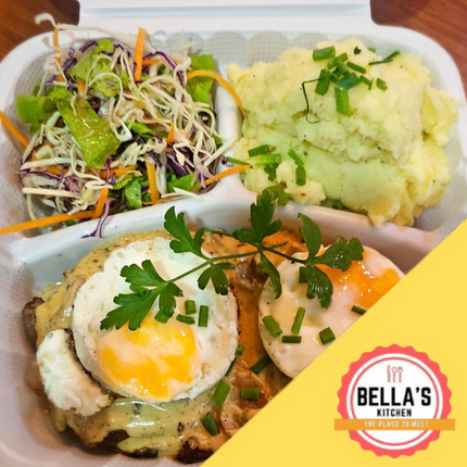 Creamy Steak Rice & Salad "PICKUP FROM BELLAS KITCHEN, TAUESE, APIA"